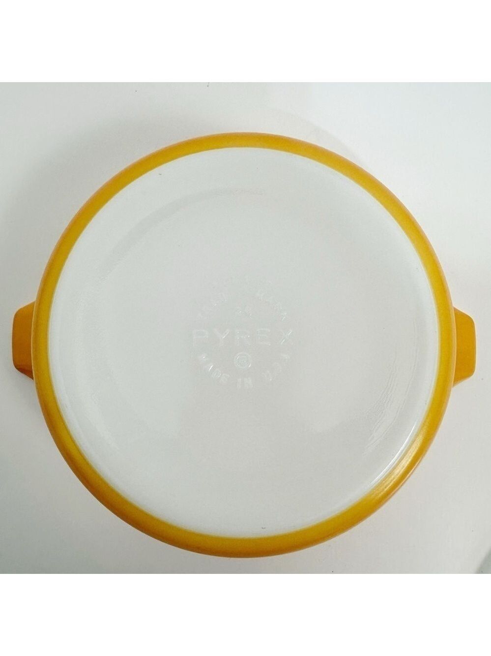 Pyrex Town & Country Cross Stitch Star Orange Casserole Dish With Lid - Picture 8 of 13